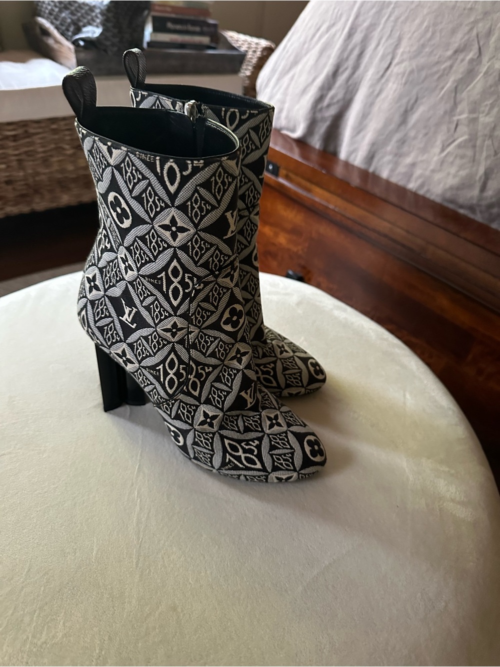 Louis Vuitton Designer “since 1854” jacquard Ankle Boots